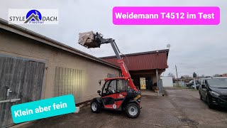 Weidemann Teleskoplader T4512 im Test  Eine Tonne kein Problem [upl. by Aynik]