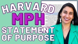 Reading Harvard Statement of Purpose MPH Admitted Student [upl. by Cerveny]