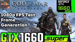 God of War Ragnarok GTX 1660 SUPER FSR 3 Frame Generation PC Performance Test [upl. by Bari761]