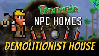 CUSTOM NPC HOME DEMOLITIONIST  Awesome Terraria Build Ideas  Terraria 14 Speedbuild [upl. by Kaylyn]