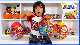 Ryan Reacts to new Toy Room with Golden Mystery Egg Surprise Toys from Walmart [upl. by Ahsiemal]