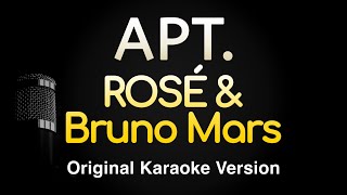 APT  ROSÉ amp Bruno Mars Karaoke Songs With Lyrics  Original Key [upl. by Slaughter]