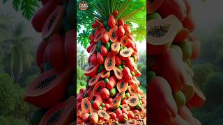 best and 100 successful method is how to plant and grow papaya fruit trees with banana stimulants [upl. by Romeu]