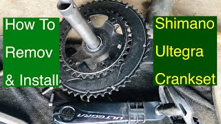 How to Remove amp Install Shimano Ultegra R8000 Crankset [upl. by Schaffel]