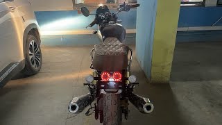 Interceptor 650 to Cafe Racer Conversion  Custom tail light installation [upl. by Anilehcim]