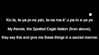 Lakota Lodge Songs 616 Spotted Eagle Song Wanbli Kleska [upl. by Ehcrop636]