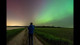 Polarlichter Region Hannover und Oberharz [upl. by Aistek]