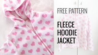 Quick and Easy Fleece Hoodie Jacket [upl. by Einot]