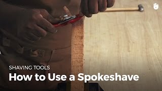 How to Use a Spokeshave  Woodworking [upl. by Enorej]