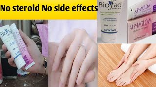 Hand and foot whitening creams  without side effects Alphaglow whitening cream [upl. by Okoyk]