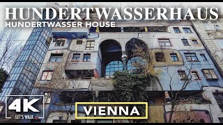 Hundertwasserhaus Vienna Hundertwasser House Walking Tour 2021  4K Austria Virtual Travel Guide [upl. by Ennazus261]