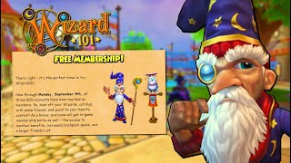 Wizard101 Just Gave EVERYBODY FREE Membership For Their BIRTHDAY [upl. by Fleming]