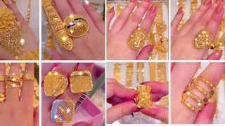 gold finger ring with weight and price light weight daily wear to party wear 22 karat gold design [upl. by Kirit500]