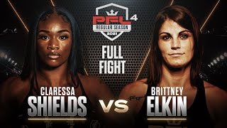 Claressa Shields vs Brittney Elkin  PFL 4 2021 HD FULL FIGHT [upl. by Jestude107]