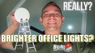 I wanted BRIGHTER Office Light Bulbs  LED  Recessed Lights [upl. by Ettenotna]