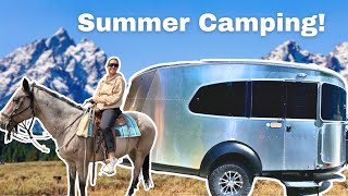 Airstream Basecamp 20X Summer Camping  The best RV campground near grand Tetons [upl. by Suh251]