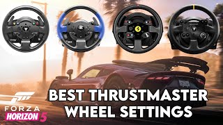 Best Thrustmaster TMX T150 T300 TX Forza Horizon 5 RacingDrifting Wheel Settings [upl. by Ahsema]