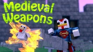 Medieval Warfare Minecraft Balkons Weapons Mod Showcase [upl. by Ecnarrat]