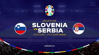 SLOVENIA vs SERBIA  European Championship group stage  FC 24 [upl. by Ulphia]