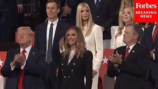 JUST IN Crowd At RNC Goes Wild As Trump Returns With Jared Kushner And Ivanka [upl. by Cornel701]