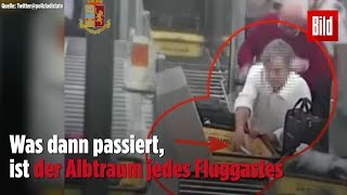 Achtung Dreister Diebstahl bei der FlughafenKontrolle [upl. by Alitta]