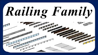 Railing family in Revit 2021 [upl. by Hambley]