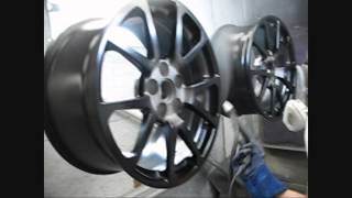 Powder Coating car rims [upl. by Sethrida]