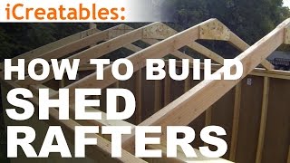 How To Build A Shed  Part 4  Building Roof Rafters [upl. by Uund]