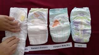 Pampers Diapers Comparison to Luvs [upl. by Silirama]