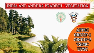 INDIA AND ANDHRA PRADESH  VEGETATION  in TELUGU AND ENGLISH [upl. by Nort]