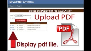 how to upload and display pdf in aspnet c Beginners Swift Learn [upl. by Yhtommit]