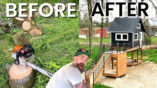 1 Year in 20 minutes  Start to Finish DIY Treehouse Build [upl. by Faydra986]