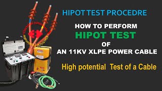 DC HIPOT TESTING PROCESS OF XLPE POWER CABLETESTING OF HIGH POTENTIAL TEST OF POWER CABLE BY STEPS [upl. by Retepnhoj]