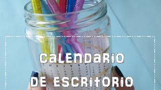 Calendarios 2015 parte 1 Elabora un calendario de escritorio manualidad fácil [upl. by Einnek]