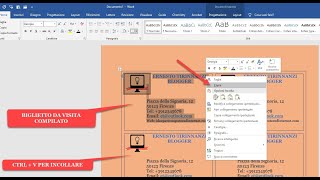 Come creare e stampare biglietti da visita con Word e LibreOffice [upl. by Tarrance]