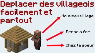 TUTO DEPLACER DES VILLAGEOIS  Minecraft JAVA 120  Bedrock [upl. by Young]