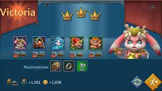 Lords Mobile Capitulo 6 Ensoñación Normal Etapas 63 66 👑👑👑 3 coronas con Heroes F2P [upl. by Kaliope]