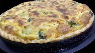 Recette tarte salée طرطة مالحة بالبروكلي والصومو سبانخ وصلصة البيشاميل المميزةالجزء الثانيمملحات [upl. by Cynera]