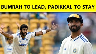 BGT UPDATE Bumrah honge Perth test match mai captain Devdutt Padikkal to stay back in Australia [upl. by Doherty369]