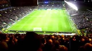 Parkhead chanting quotThis land is your landquot 28092016 HD [upl. by Gnav]