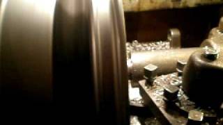 Aluminium rim customize on metal lathe 1K62 part2 [upl. by Yadnus]