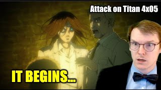 DECLARATION OF WAR  GERMAN watches Attack on Titan 4x05  BLIND REACTANALYSIS [upl. by Jaclyn]