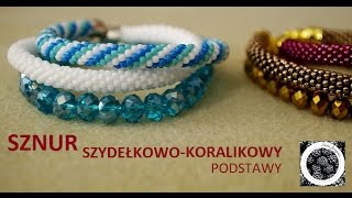 Sznur szydełkowokoralikowy  podstawy  tutorial [upl. by Teador]