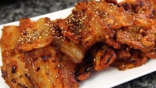 Spicy pork BBQ Dwaejibulgogi 돼지불고기 [upl. by Alban]