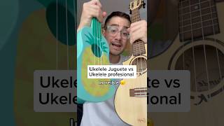 UKELELE DE JUGUETE VS UKELELE DE PLÁSTICO sorprendente😮 [upl. by Suoivatnom861]