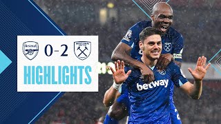 Arsenal 02 West Ham  Huge Three Points At The Emirates  Premier League Highlights [upl. by Hulton]