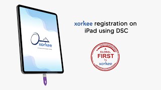 xorkee registration on iPad using DSC [upl. by Ariam]