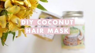 DIY Damaged Hair Repairing Coconut Mask [upl. by Ayian]