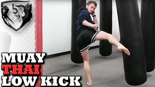 How to Throw a Muay Thai Leg Kick CORRECTLY [upl. by Marutani702]