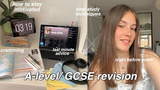 How to revise for Alevel GCSE exams  last minute revision what I regret amp best tips [upl. by Filiano]